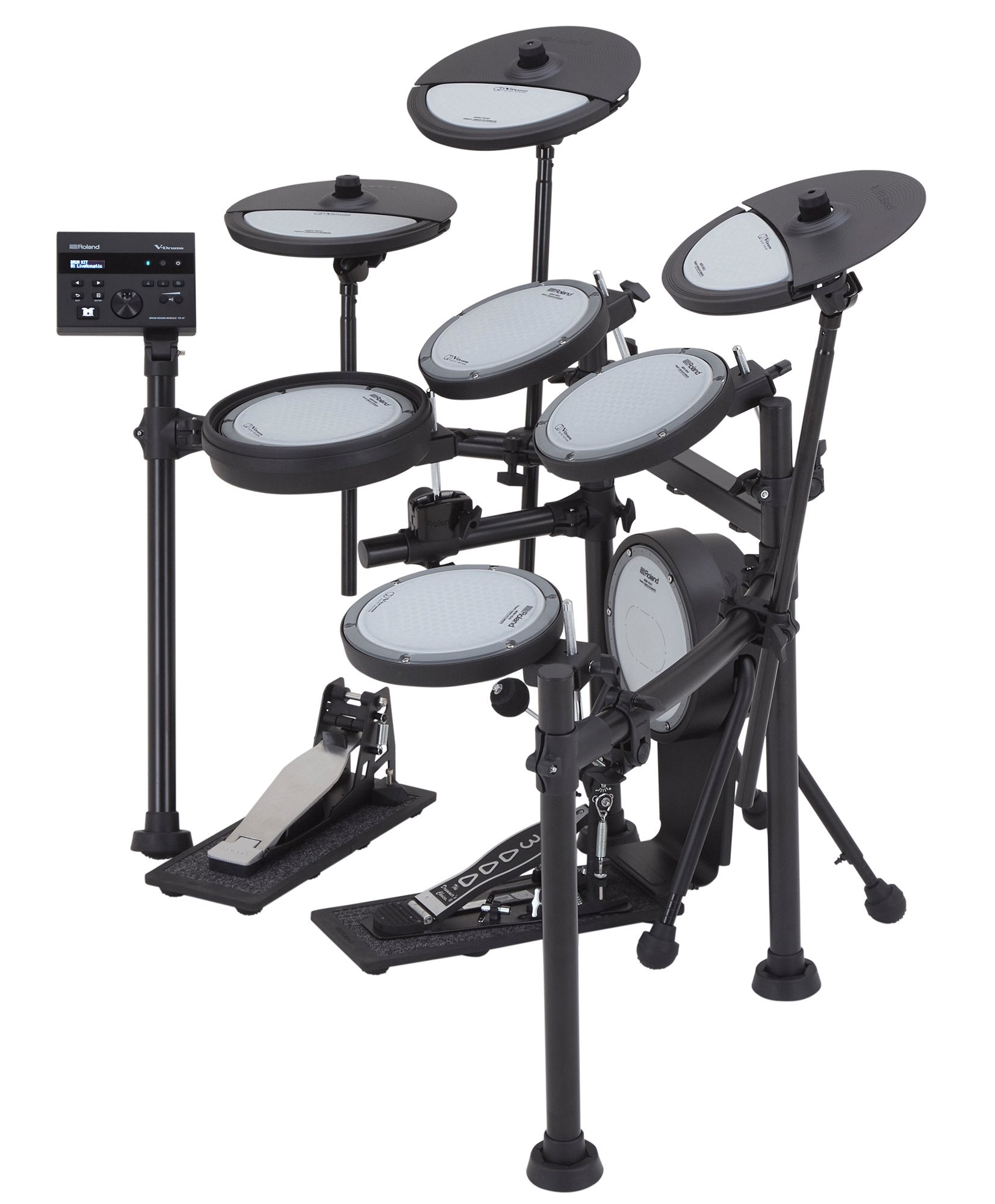 Roland VQD106 V-Drums Quiet Design Electronic Drum Kit with Free Natal Single Kick Pedal