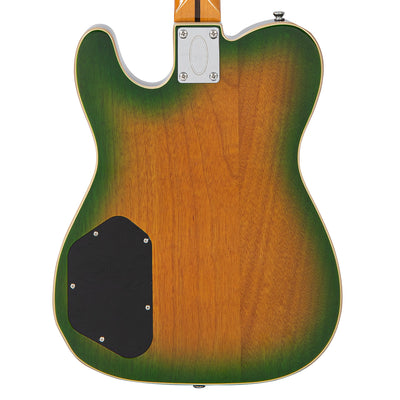Vintage REVO Series Trio Electric Guitar ~ Green/Yellow Burst - Fair Deal Music