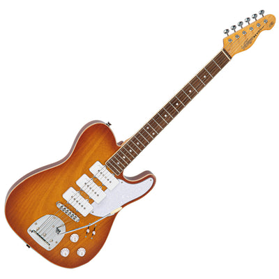 Vintage REVO Series Trio Electric Guitar ~ Honeyburst - Fair Deal Music