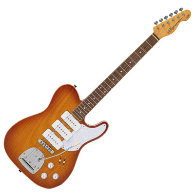 Vintage REVO Series Trio Electric Guitar ~ Honeyburst - Fair Deal Music