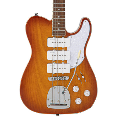 Vintage REVO Series Trio Electric Guitar ~ Honeyburst - Fair Deal Music