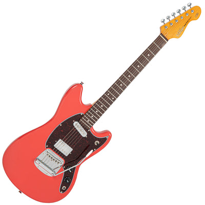 Vintage REVO Series 'Colt' HS Duo Electric Guitar ~ Firenza Red - Fair Deal Music