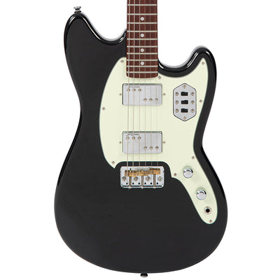Vintage REVO Series 'Colt HH Twin Hardtail' Electric Guitar ~ Boulevard Black - Fair Deal Music