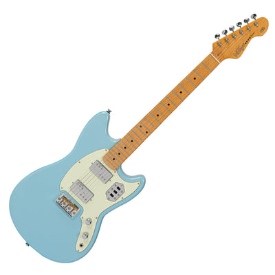 Vintage REVO Series 'Colt HH Twin Hardtail' Electric Guitar ~ Laguna Blue - Fair Deal Music