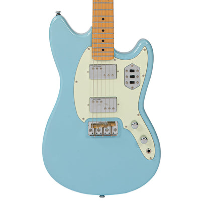 Vintage REVO Series 'Colt HH Twin Hardtail' Electric Guitar ~ Laguna Blue - Fair Deal Music