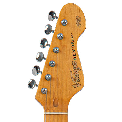 Vintage REVO Series 'Colt HH Twin Hardtail' Electric Guitar ~ Laguna Blue - Fair Deal Music