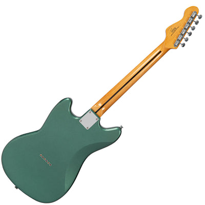 Vintage REVO Series 'Colt HH Twin Hardtail' Guitar ~ Metallic Sherwood Green - Fair Deal Music