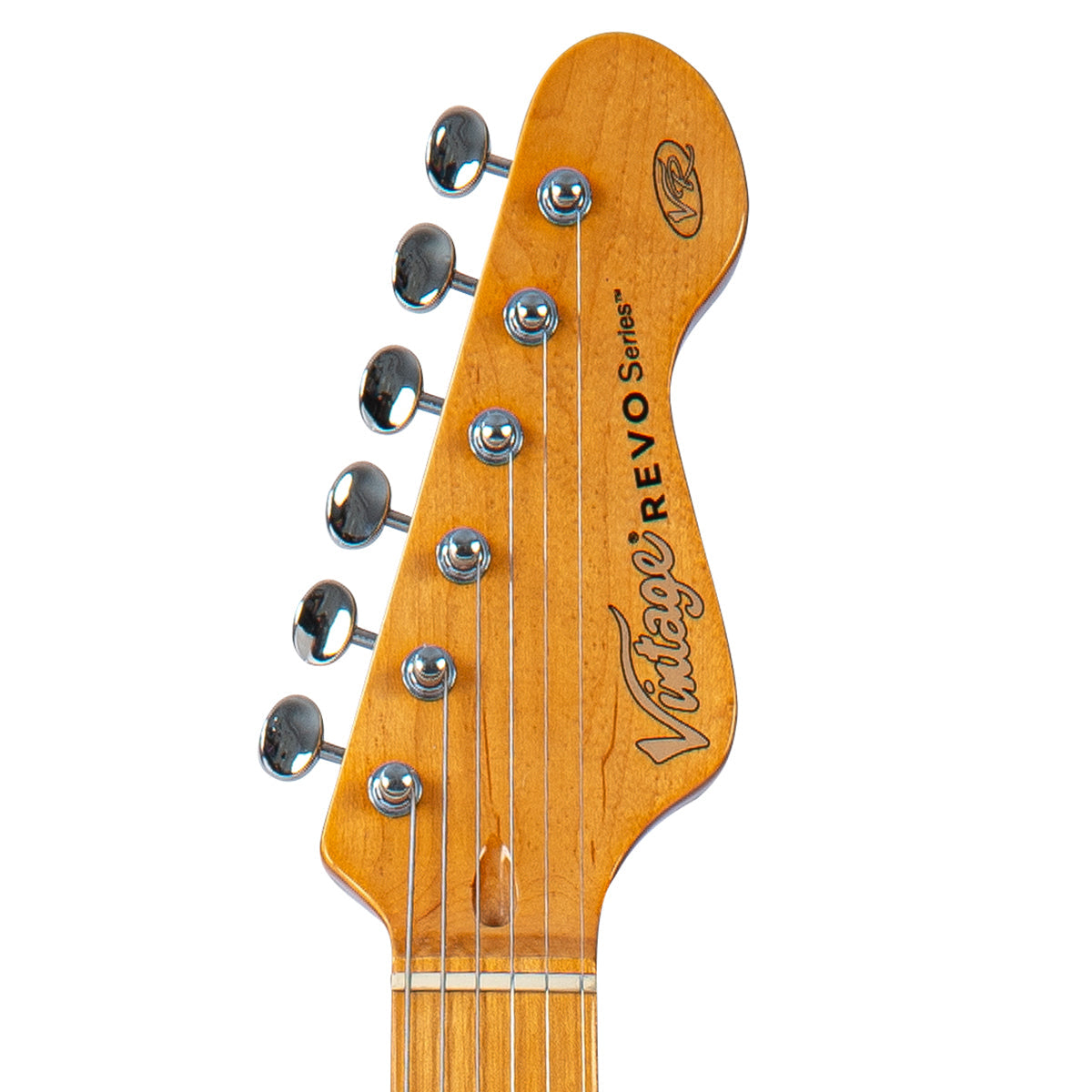 Vintage REVO Series 'Colt HH Twin Hardtail' Guitar ~ Metallic Sherwood Green - Fair Deal Music
