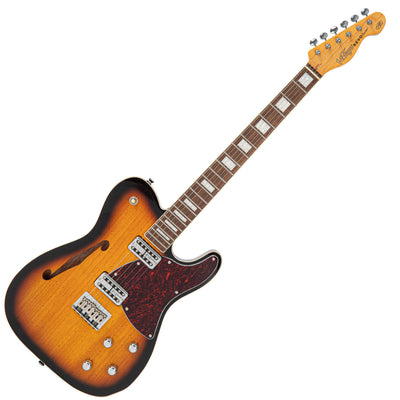 Vintage REVO Series 'Midline' Electric Guitar ~ Two-Tone Sunburst - Fair Deal Music