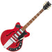 Vintage REVO Series 'Superthin' Electric Guitar ~ Cherry Red - Fair Deal Music
