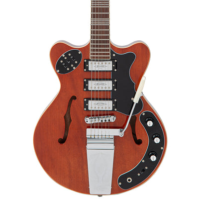 Vintage REVO Series 'Superthin' Electric Guitar ~ Natural - Fair Deal Music