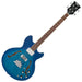 Vintage REVO Series 'Supreme' Semi Acoustic Bass ~ Blueburst - Fair Deal Music