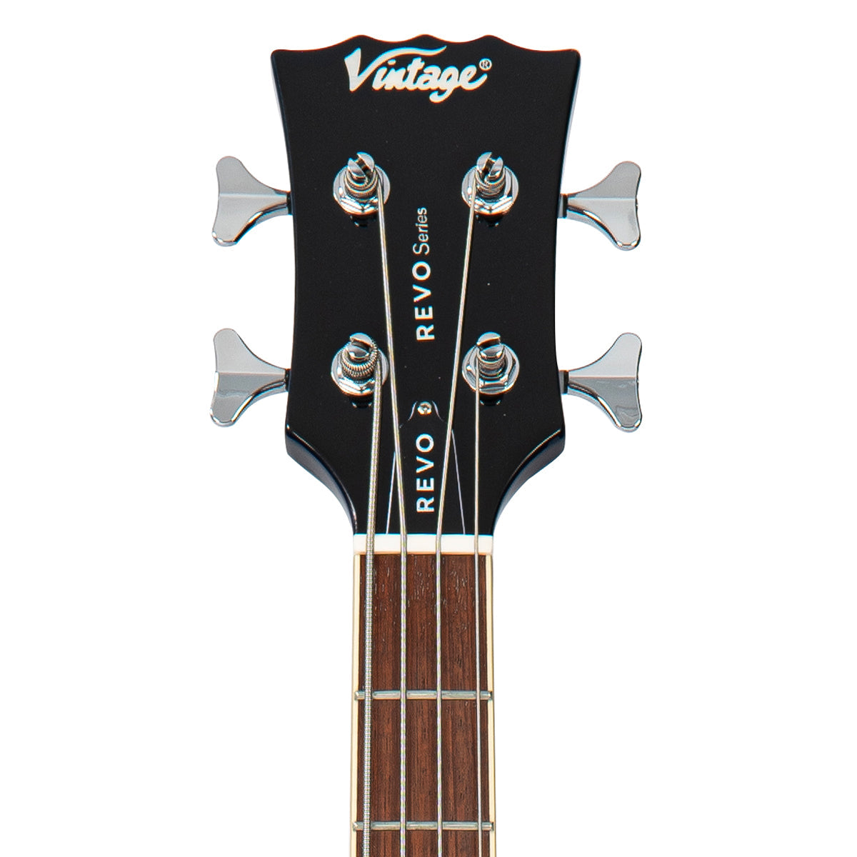 Vintage REVO Series 'Supreme' Semi Acoustic Bass ~ Blueburst - Fair Deal Music