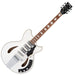 Vintage REVO Series 'Custom Supreme' Semi-Acoustic Guitar ~ Arctic White - Fair Deal Music