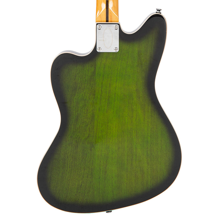 Vintage REVO Series 'Surfmaster Thinline' Twin Electric Guitar ~ Greenburst - Fair Deal Music