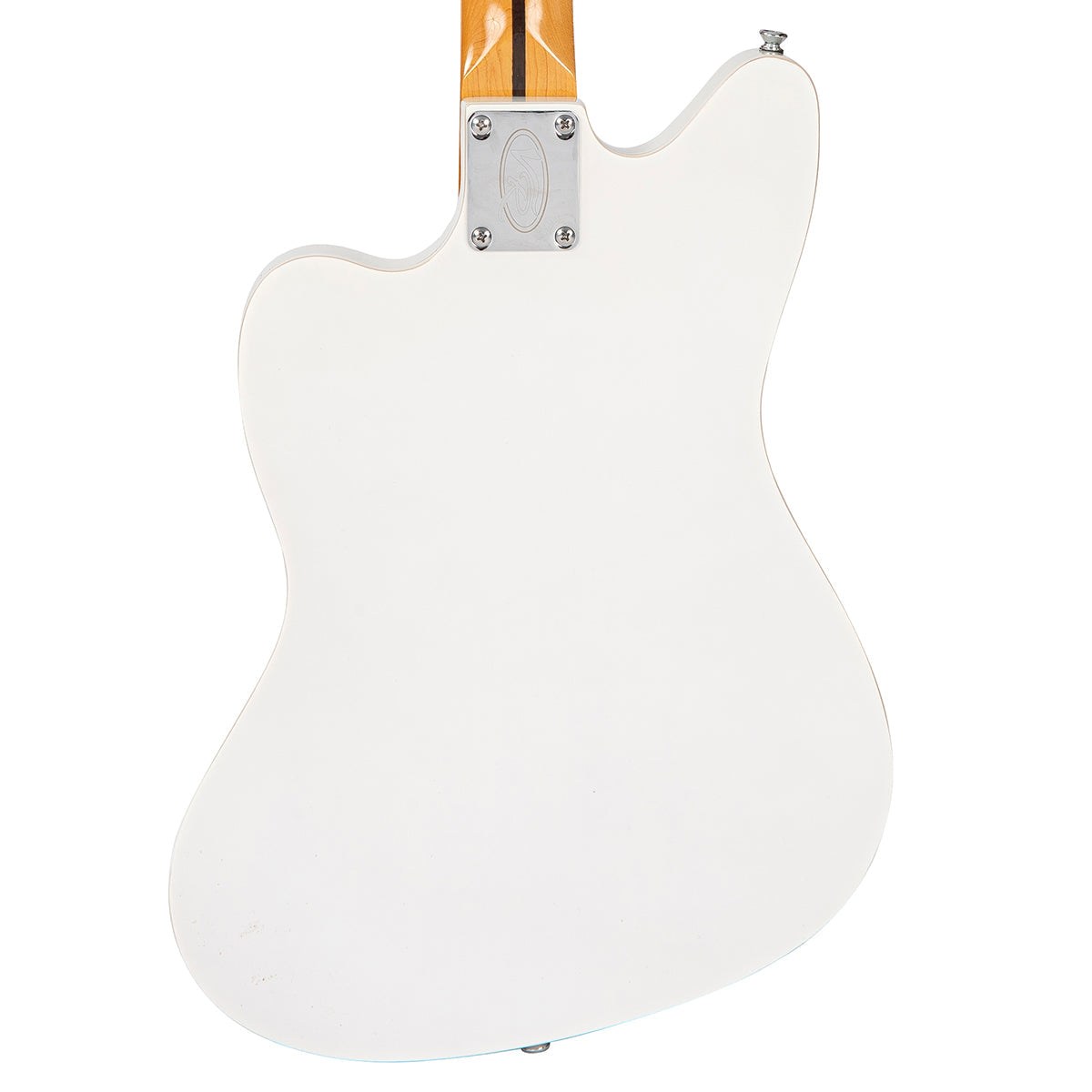 Vintage REVO Series 'Surfmaster Quad' Electric Guitar ~ Metallic White - Fair Deal Music