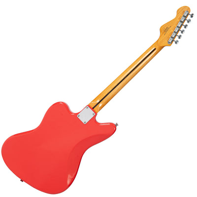 Vintage REVO Series 'Surfmaster 90' Electric Guitar ~ Firenza Red - Fair Deal Music