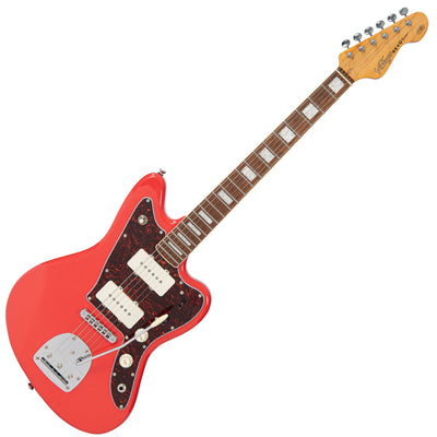Vintage REVO Series 'Surfmaster 90' Electric Guitar ~ Firenza Red - Fair Deal Music
