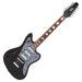 Vintage REVO Series 'Surfmaster Thinline 12' Electric Guitar ~ Boulevard Black - Fair Deal Music