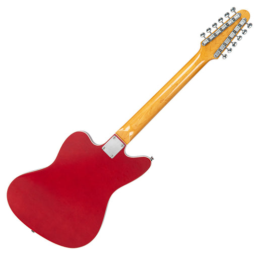 Vintage REVO Series 'Surfmaster Thinline 12' Electric Guitar ~ Candy Apple Red - Fair Deal Music