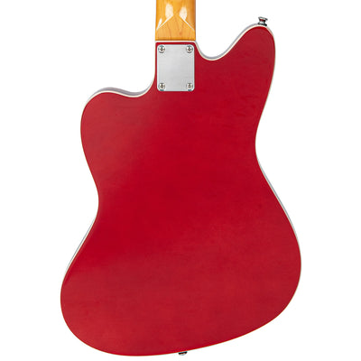 Vintage REVO Series 'Surfmaster Thinline 12' Electric Guitar ~ Candy Apple Red - Fair Deal Music