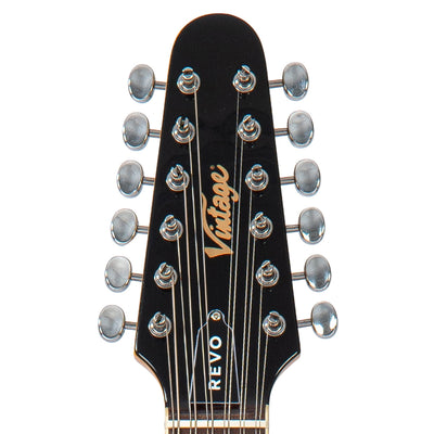 Vintage REVO Series 'Surfmaster Thinline 12' Electric Guitar ~ Candy Apple Red - Fair Deal Music
