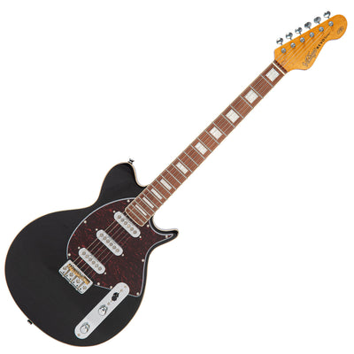 Vintage REVO Series 'Vision' Electric Guitar ~ Boulevard Black - Fair Deal Music