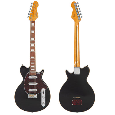 Vintage REVO Series 'Vision' Electric Guitar ~ Boulevard Black - Fair Deal Music