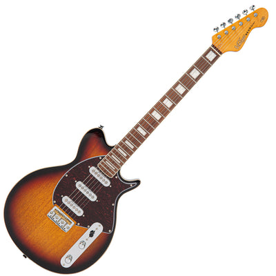 Vintage REVO Series 'Vision' Electric Guitar ~ Two Tone Sunburst - Fair Deal Music