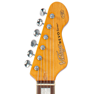 Vintage REVO Series 'Vision' Electric Guitar ~ Two Tone Sunburst - Fair Deal Music