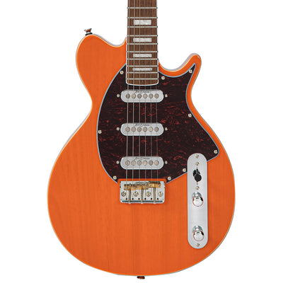 Vintage REVO Series 'Vision' Electric Guitar ~ Trans Orange - Fair Deal Music
