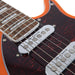 Vintage REVO Series 'Vision' Electric Guitar ~ Trans Orange - Fair Deal Music