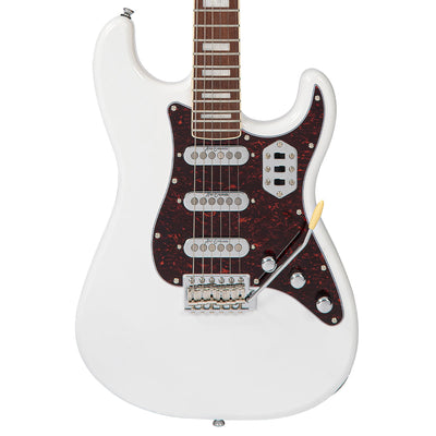 Vintage REVO Series 'Deluxe' Guitar ~ Arctic White - Fair Deal Music