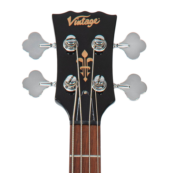 Vintage VS4 ReIssued Bass Guitar ~ Boulevard Black - Fair Deal Music