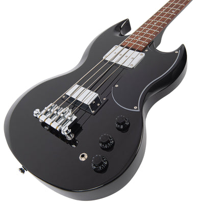 Vintage VS4 ReIssued Bass Guitar ~ Boulevard Black - Fair Deal Music