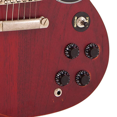Vintage VS6 ICON Electric Guitar ~ Distressed Cherry Red - Fair Deal Music