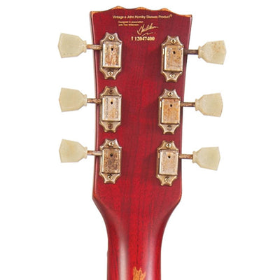 Vintage VS6 ICON Electric Guitar ~ Distressed Cherry Red - Fair Deal Music