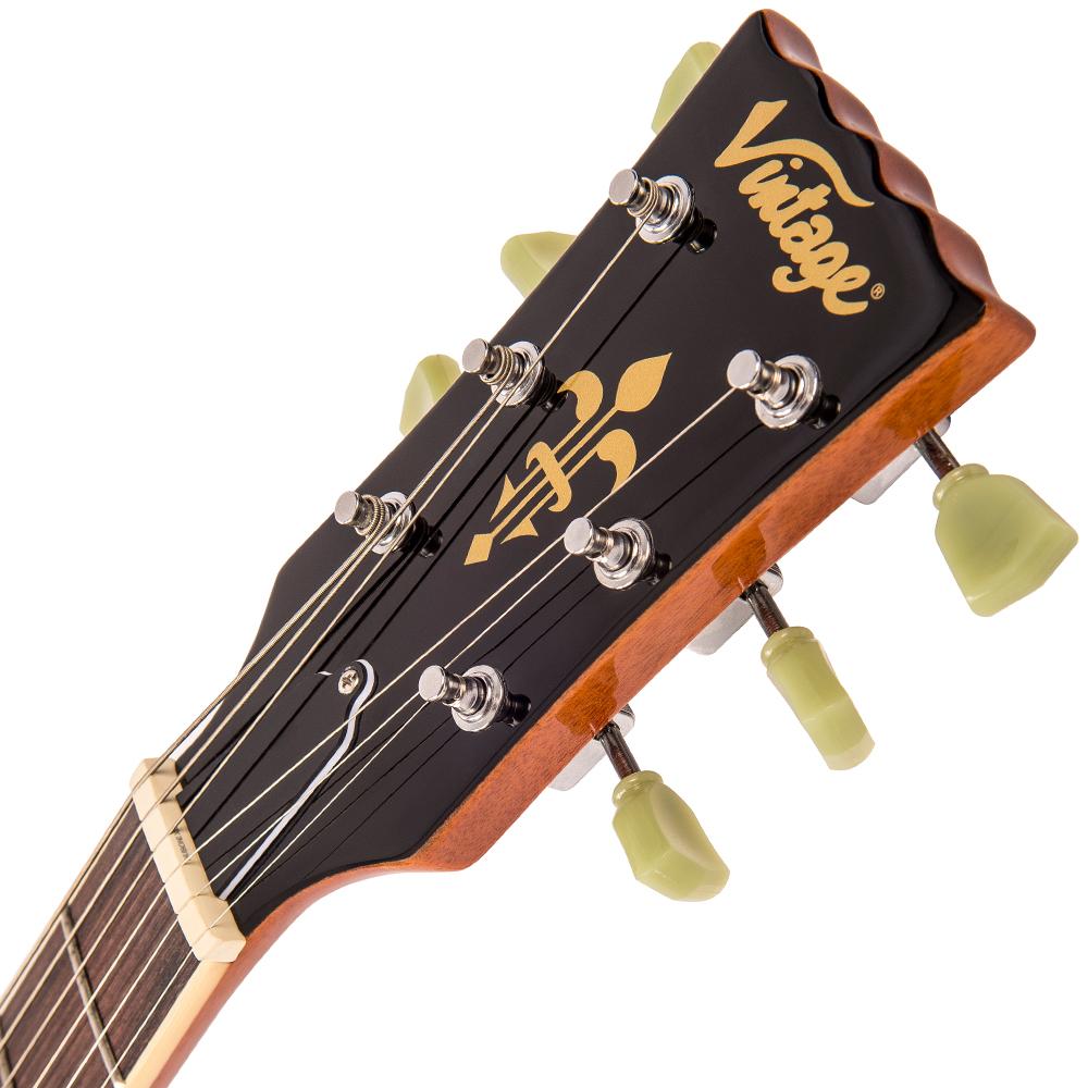 Vintage VS6 ReIssued Electric Guitar ~ Natural Mahogany - Fair Deal Music