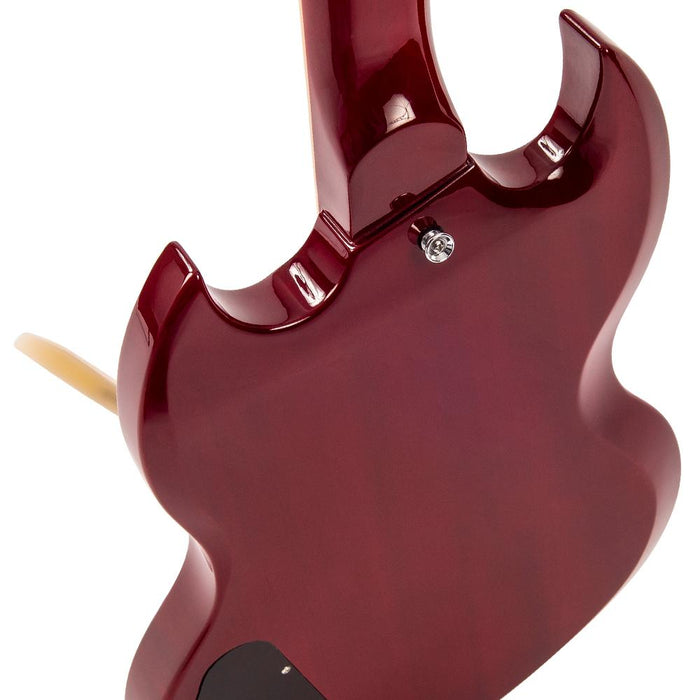Vintage VS6V ReIssued with vintage style Vibrato ~ Cherry Red - Fair Deal Music