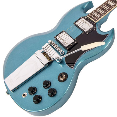 Vintage VS6V ReIssued with vintage style Vibrato ~ Gun Hill Blue - Fair Deal Music