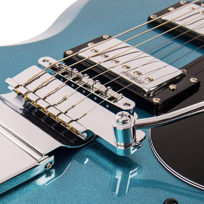 Vintage VS6V ReIssued with vintage style Vibrato ~ Gun Hill Blue - Fair Deal Music