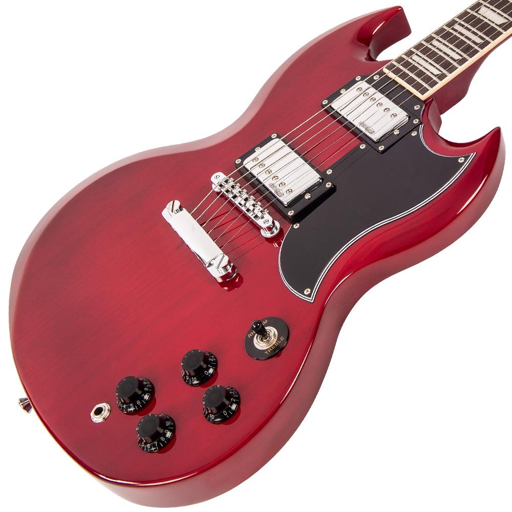 Vintage VS6 ReIssued Electric Guitar ~ Cherry Red - Fair Deal Music