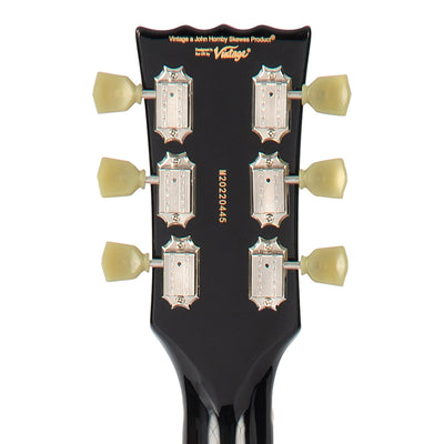 Vintage VSA500P ReIssued Semi Acoustic Guitar ~ Boulevard Black - Fair Deal Music