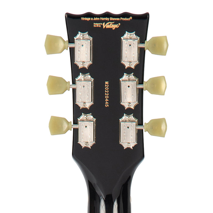 Vintage VSA500P ReIssued Semi Acoustic Guitar ~ Boulevard Black - Fair Deal Music