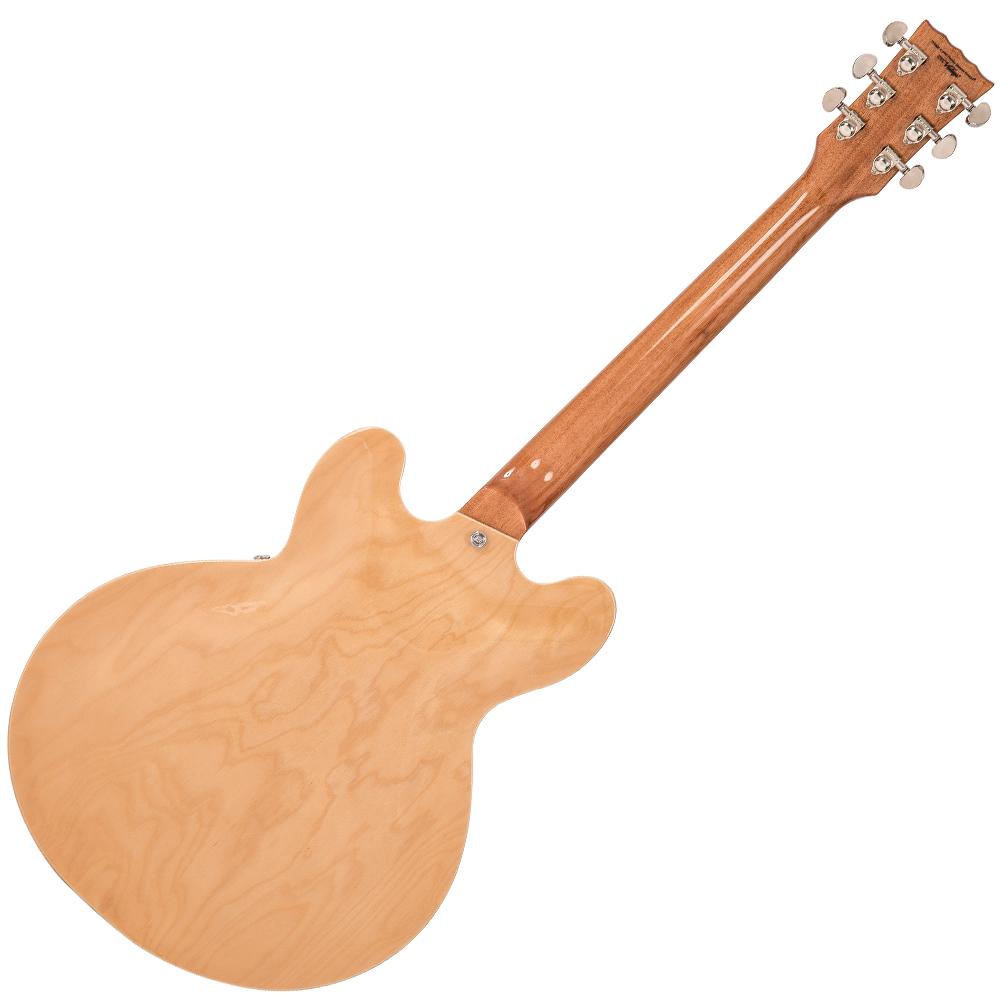 Vintage VSA500P ReIssued Semi Acoustic Guitar ~ Natural Maple - Fair Deal Music