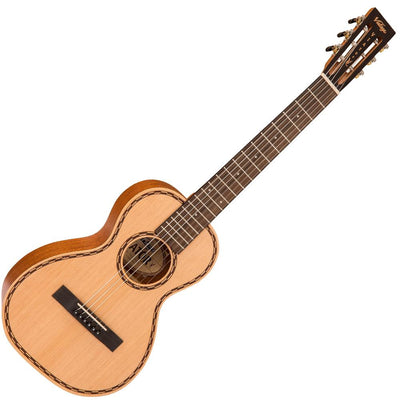 Vintage 'Viator' Paul Brett Acoustic Travel Guitar ~ Nylon Strung ~ Natural - Fair Deal Music