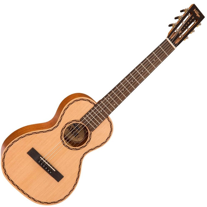 Vintage 'Viator' Paul Brett Acoustic Travel Guitar ~ Nylon Strung ~ Natural - Fair Deal Music