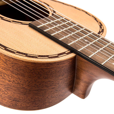 Vintage 'Viator' Paul Brett Acoustic Travel Guitar ~ Nylon Strung ~ Natural - Fair Deal Music