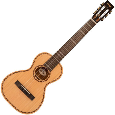 Vintage 'Viator' Paul Brett Acoustic Travel Guitar ~ Nylon Strung ~ Natural - Fair Deal Music