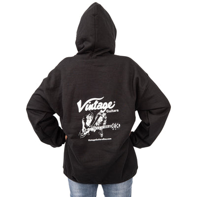 Vintage Fleece Hoodie ~ Black, Extra Large - Fair Deal Music